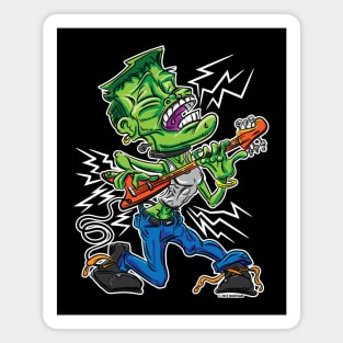 Frankenstein's Monster on Electric Guitar Magnet